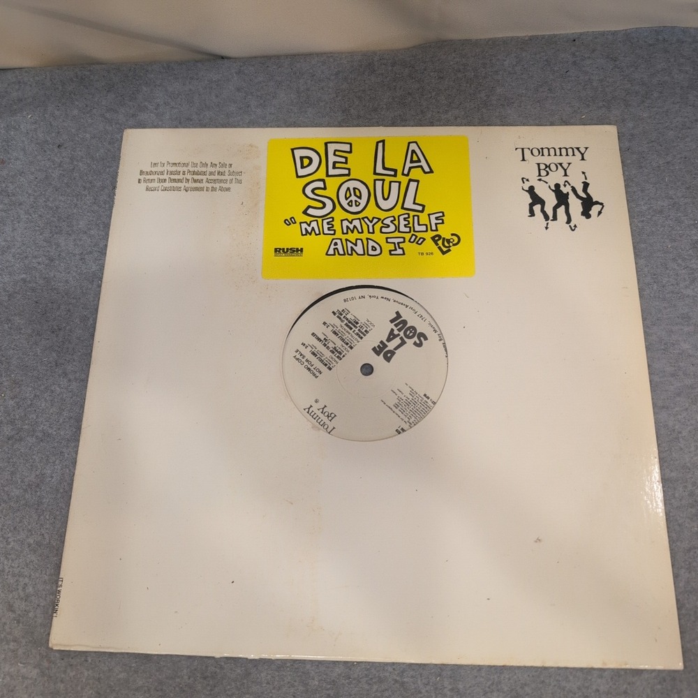De La Soul Me Myself and I 12" Vinyl Promo Tommy Boy TB 926 Hip Hop 1989 - Picture 1 of 7